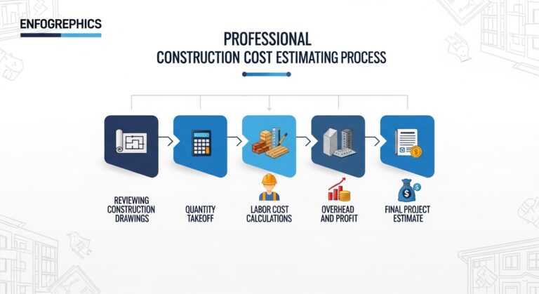 how to estimate construction costs construction cost estimating process diagram