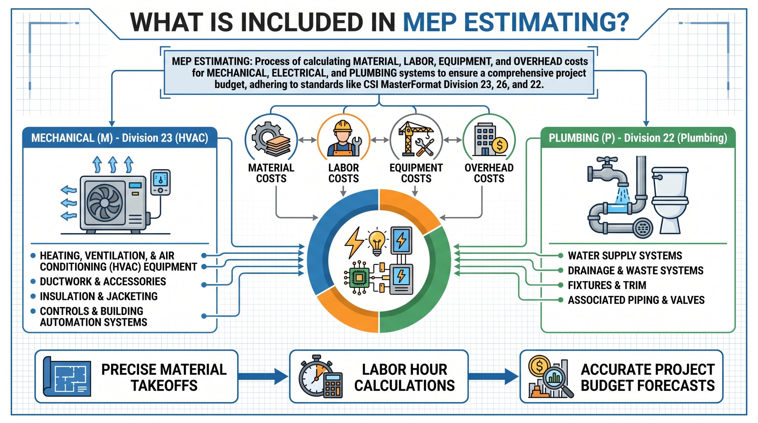 what is included in MEP estimating