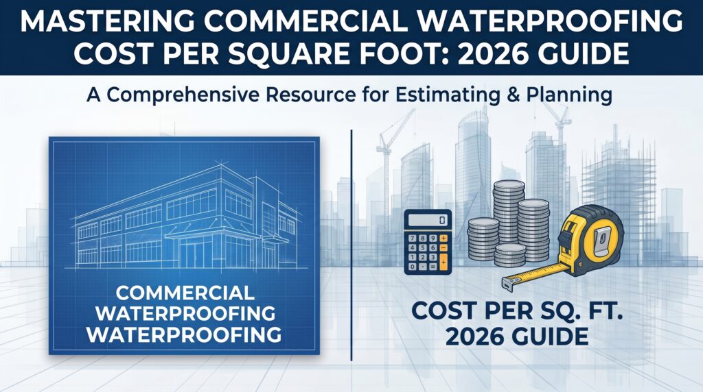 commercial waterproofing cost per square foot