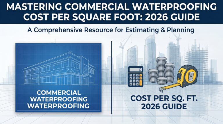 commercial waterproofing cost per square foot