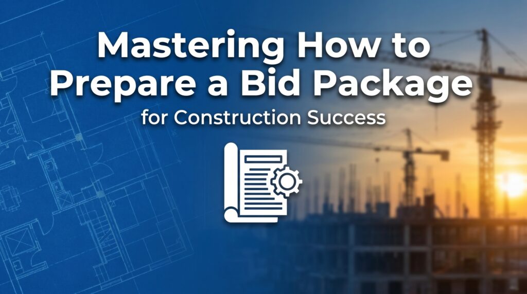 how to prepare a bid package for construction