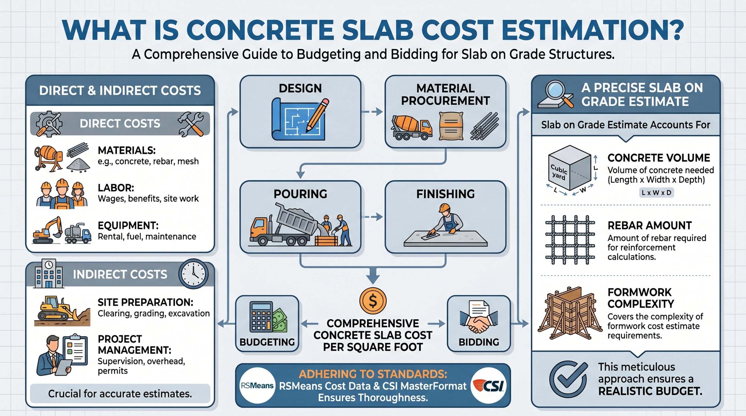 how to estimate concrete slab cost