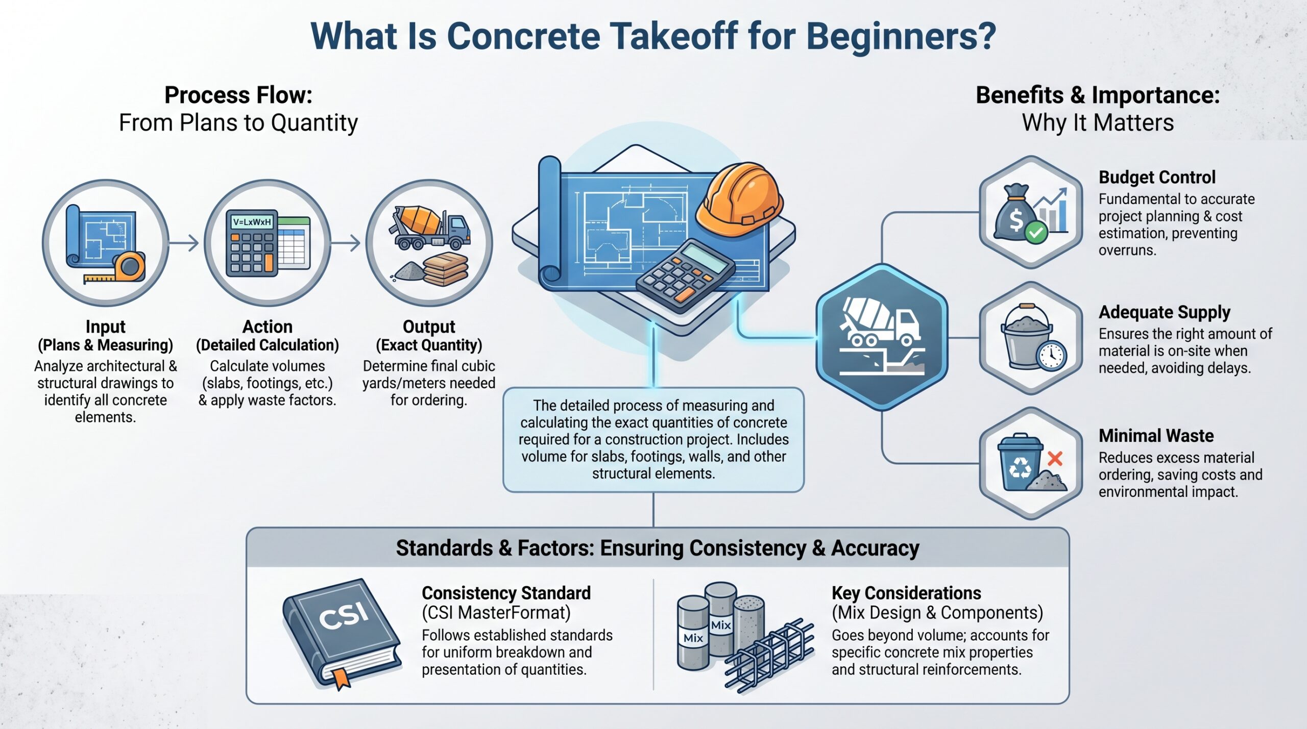 concrete takeoff for beginners