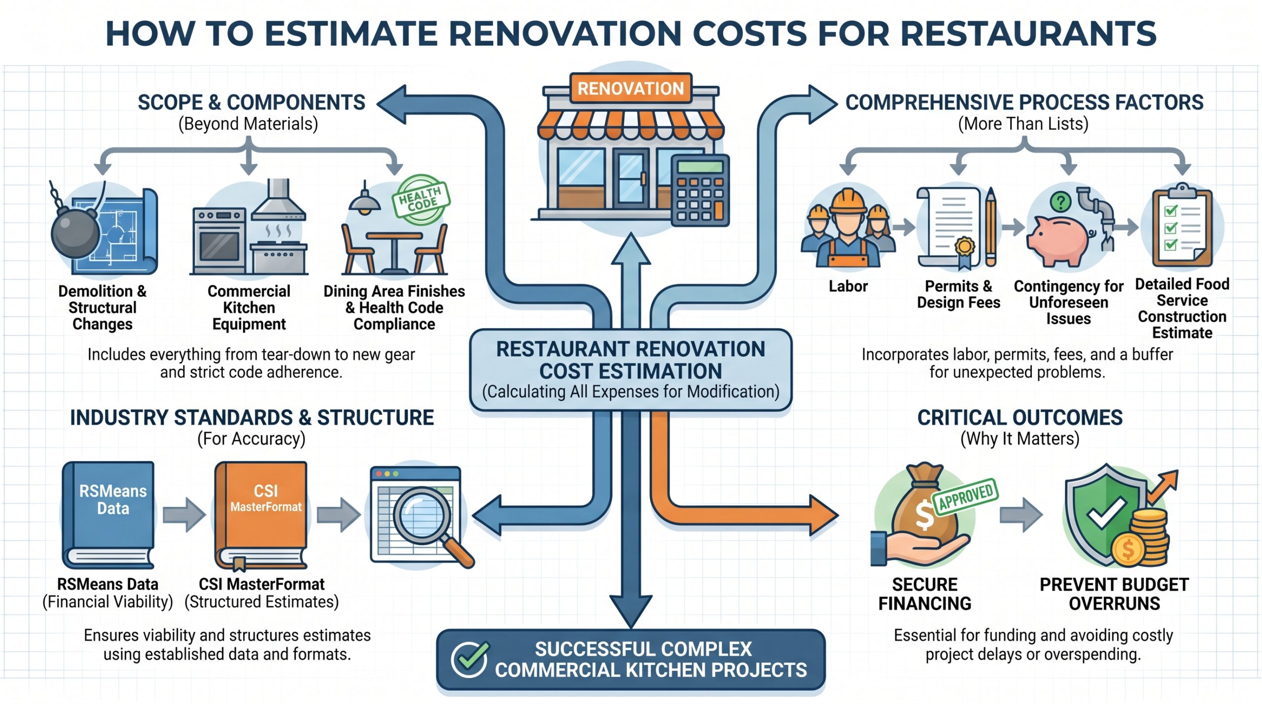 estimate renovation costs for restaurants