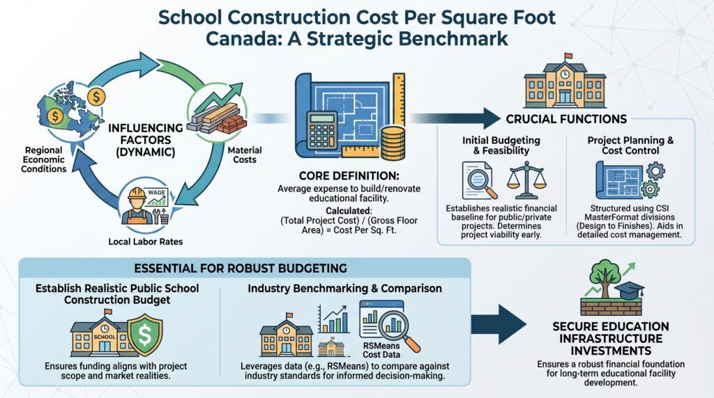School Construction Cost Per Square Foot Canada (2025)