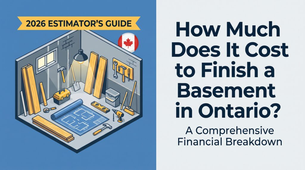 How Much Does It Cost to Finish a Basement in Ontario? (2026 Estimator’s Guide)