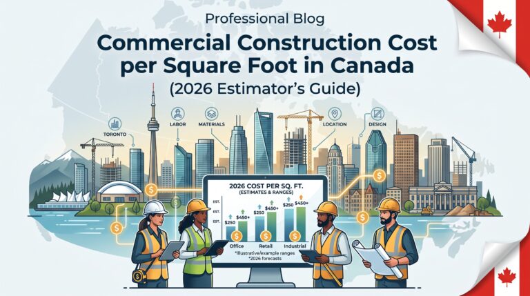 Commercial Construction Cost per Square Foot in Canada (2026 Estimator's Guide)
